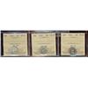 Image 1 : 1920-1936 10¢, Lot of three coins all ICCS, includes 1920 MS62, 1930 MS60 & 1936 MS62. All ice attra