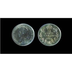 1934  10¢ PCGS MS66PQ.  Fully struck with intense blue and gold tones.  Full underlying luster.  A t