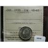 Image 1 : 1939  10¢  ICCS MS65. Brilliant and lustrous.  A sharp example.