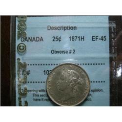 1871H CCCS EF45 EF45, well struck lustrous.