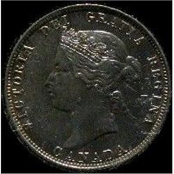 1874H 25¢ EF40. Mostly brilliant.