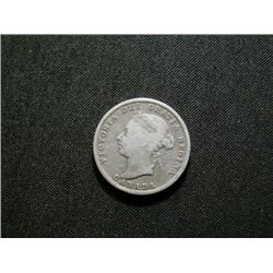 1887 25¢ VG8, a solid example.