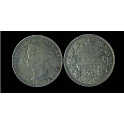 1889 25¢ ICCS MS63. TIED FOR FINEST!  Absolutely fantastic key date example with full strike, lustre