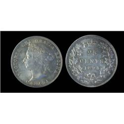 1893 25¢ ICCS MS64.  Absolutely fantastic key date example with full strike, lustre and great eye ap