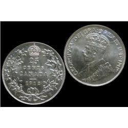 1912 25¢ ICCS MS65PQ+.  Fully brilliant and lustrous.  The coin looks much better than the grade ass