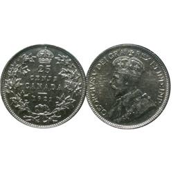 1921  25¢  ICCS EF40. Brilliant with lots of luster.