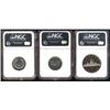 Image 3 : Lot of 3 NGC graded coins. 25 Cents; 2006 Bravery MS66, 2004 Test Token Poppy SP68, Dollar; 1987 PF6