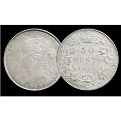 1890H 50¢  EF40.  A nice above average graded example for the everyday collector. Rare in this grade