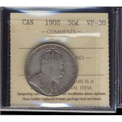 1908 50¢ ICCS VF20.  A nice problem free example.