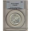 Image 1 : 1932 50¢ PCGS MS63,fully white and lustrous.  A very attractive George V example.  Rare date!