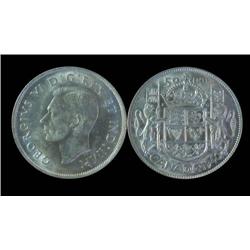 1940 50¢  ICCS MS65. Flashy original luster and fully brilliant.  Scarce in "GEM" condition.