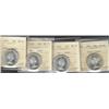 Image 1 : 1961 50¢ x 2 ICCS MS63 & 2 x MS64.  Lot of 4 coins all Heavy Cameo.