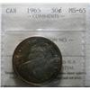 Image 1 : 1965 50¢ ICCS MS65, a super piece with golden brown tone.