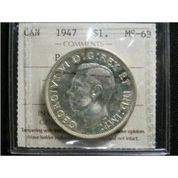 1947 "Pointed 7" 2 x HP; ICCS MS63.  Brilliant and lustrous.