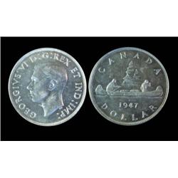 1947 Pointed With Dot  ICCS MS63. Fully struck with very nice fields and clean surfaces.  Light gold