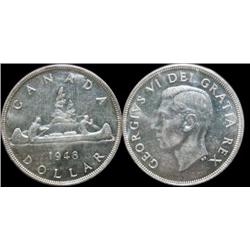 1948 $1  MS62, nice reflective surfaces. A nice brilliant and lustrous coin.