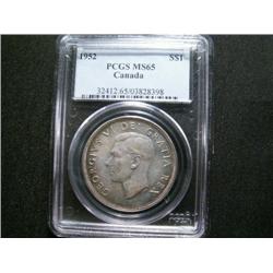 1952 WL  $1 PCGS MS65  Superb toning over full underlying lustre.