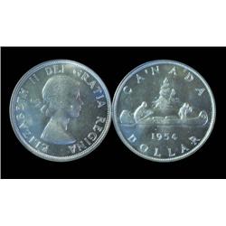 1954  $1  PCGS MS65.  Scarce date and very difficult to find in this codition.  Fully brilliant and 