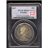 Image 1 : 1967 "Diving Goose" 10 degrees.  $1  PCGS MS65PQ. Nicely toned.  Scarce and very popular!