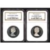 Image 1 : Lot of 2 NGC graded Nickel dollars; 1983, 1987 both dollars are PF69 with ULTRA HEAVY CAMEO.