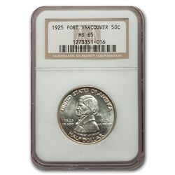 1925 Fort Vancouver Half Dollar Commem MS-65 NGC
