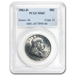 1961-D Franklin Half Dollar MS-65 PCGS