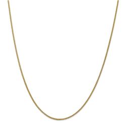 14k Gold Semi-Solid 1.55 mm Wheat Chain Necklace - 20 in.