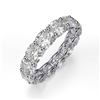 Image 3 : Natural 3.02 CTW Cushion Cut Diamond Eternity Ring 14KT White Gold