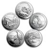 Image 1 : 2014 5-Coin 5 oz Silver ATB Set (America the Beautiful)