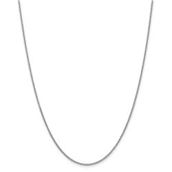 14k White Gold 1.6 mm Cable Chain - 30 in.