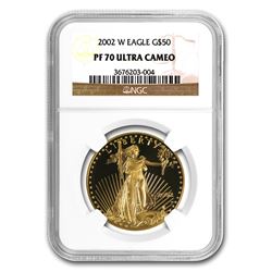 2002-W 1 oz Proof Gold American Eagle PF-70 NGC