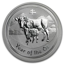 2009 Australia 1/2 oz Silver Year of the Ox BU (Series II)