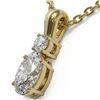 Image 3 : 0.6 ctw Oval Cut Diamond Designer Necklace 18K Yellow Gold - REF-89N6F