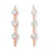 Image 1 : 2.0 ctw Certified VS/SI Diamond Earrings 14k Rose Gold - REF-207H6R