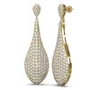 Image 2 : 7.03 ctw Diamond Earrings 18K Yellow Gold - REF-494F8M