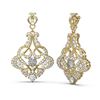 Image 2 : 5.13 ctw Diamond Earrings 18K Yellow Gold - REF-486R8K