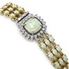 Image 2 : 24.2 ctw Opal & Diamond Bracelet 14K Yellow Gold - REF-342F9M