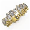 Image 1 : 4.55 ctw Pear Cut Diamond Eternity Ring 18K Yellow Gold - REF-583Y6X