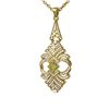 Image 3 : 3.05 ctw Fancy Yellow Diamond Necklace 18K Yellow Gold - REF-366W4H