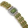 Image 3 : 26.64 ctw Tourmaline & Diamond Bracelet 14K Yellow Gold - REF-472R8K