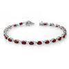 Image 1 : 7.0 ctw Ruby Bracelet 14k White Gold - REF-87Y3X