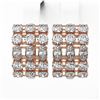Image 2 : 6.3 ctw Oval Diamond Designer Earrings 18K Rose Gold - REF-765M9G