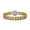 Image 3 : 27.48 ctw Morganite & Diamond Bracelet 14K Yellow Gold - REF-402R9K