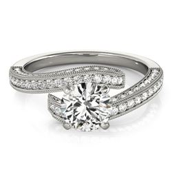 2 ctw Certified VS/SI Diamond Bypass Ring 18k White Gold - REF-394Y2X