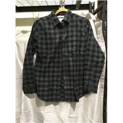Black and Grey Flannel Top (XS)