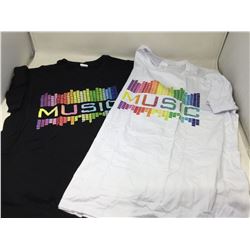Music Graphic Shirts (2ct Medium)