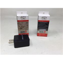 City Tech Dual Wall Adapters (2ct)