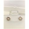 Image 2 : Ladies NEW 14K White Gold .30 Carat Diamond Solitaire Earring set with appraisal certificate $1175.0