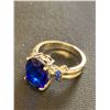 Image 2 : Ladies silver 1.2 carat topaz style solitaire ring size 8