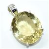 Image 2 : Silver Lemon(15.3ct) Pendant (~weight 7.9g), Suggested Retail Value $250 (Estimated Selling Price fr